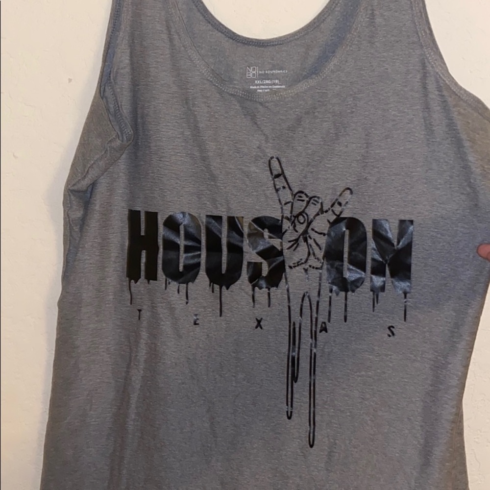 custom made Houston Texas drip tank top🤘🏼🖤